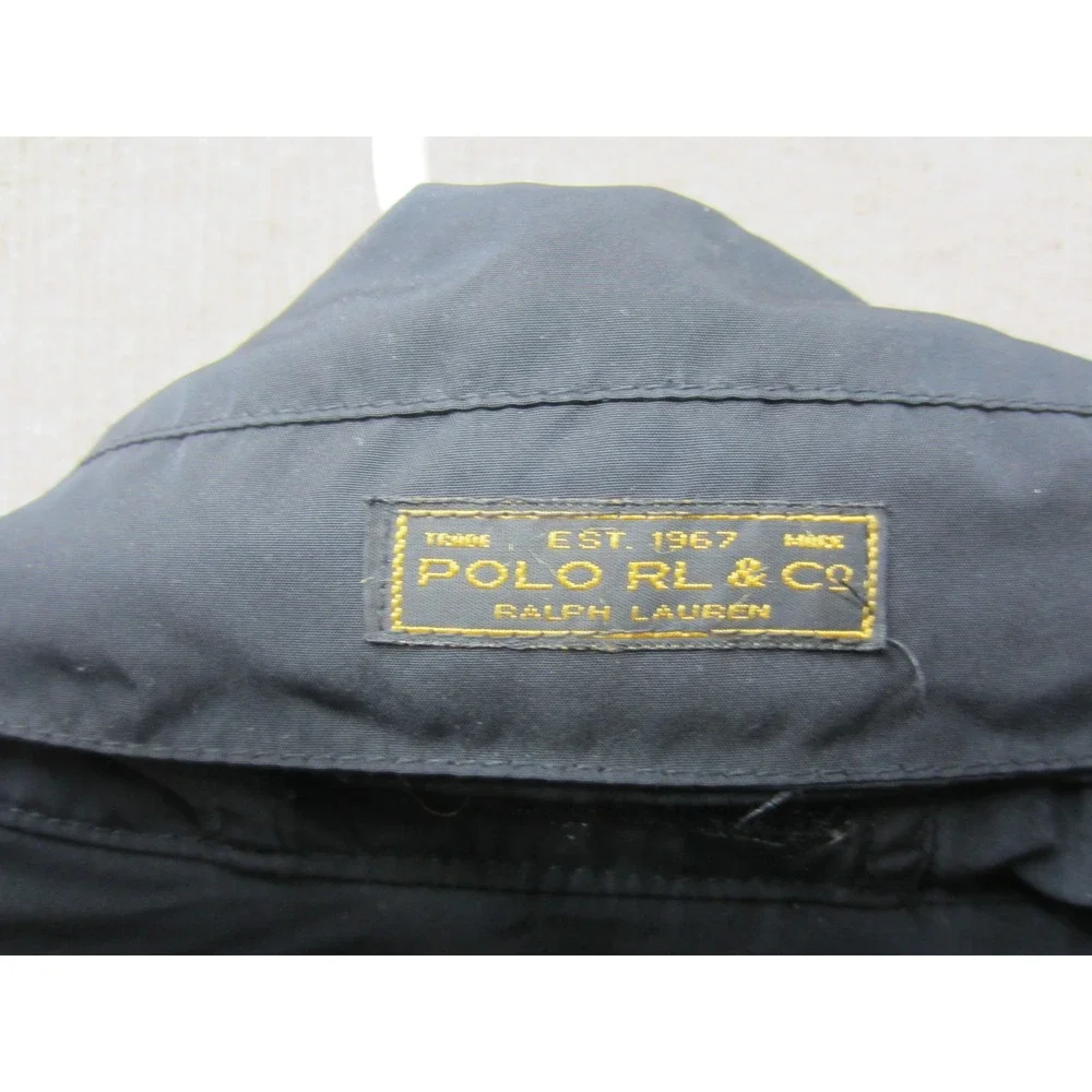 Polo Ralph Lauren Polartec Fleece Jacket Mens Yellow Black Colorblock Full Zip